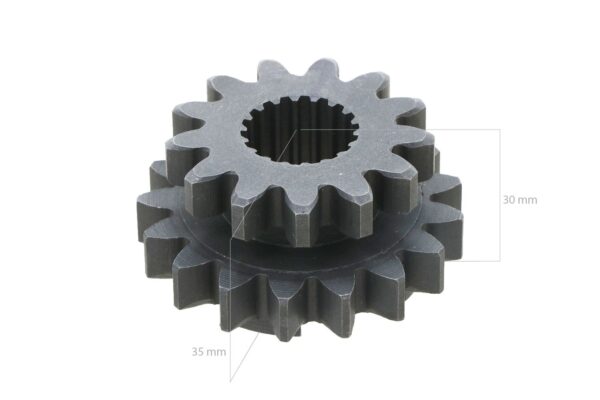 Gear 13T X 17T 18 Splines Kubota - Image 2