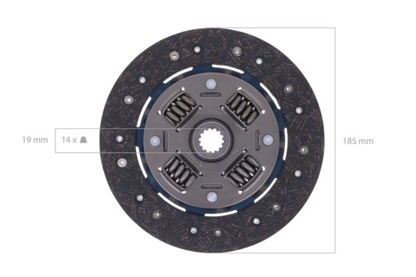 Clutch Kit Iseki TU1400, TU1500, TU1600 14 splines - Image 5