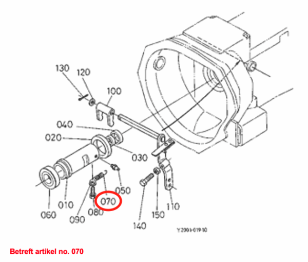 Spring for thrust bearing Kubota B-, F-Types, Zen Noh ZB-Types, - Image 2