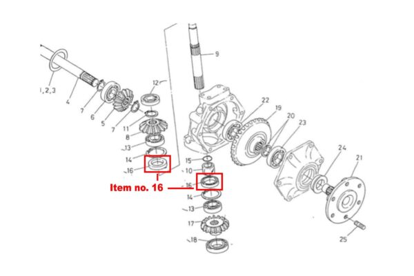 Seal front axle 4WD Kubota B-serie, Iseki TU, Zen Noh - Image 4
