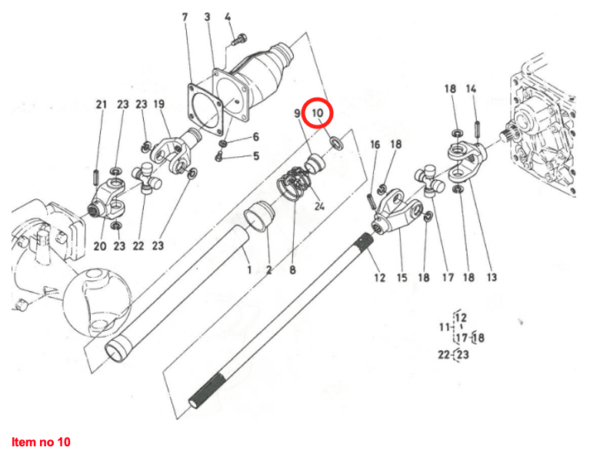 Seal front axle (drive shaft) KUBOTA B-Types, Zen Noh ZB-Types - Image 5