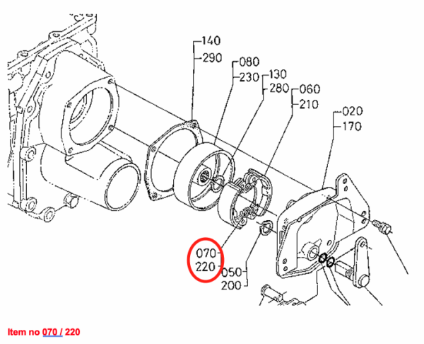 Brake-block spring Kubota B-Types, Zen Noh ZB-Types, - Image 2