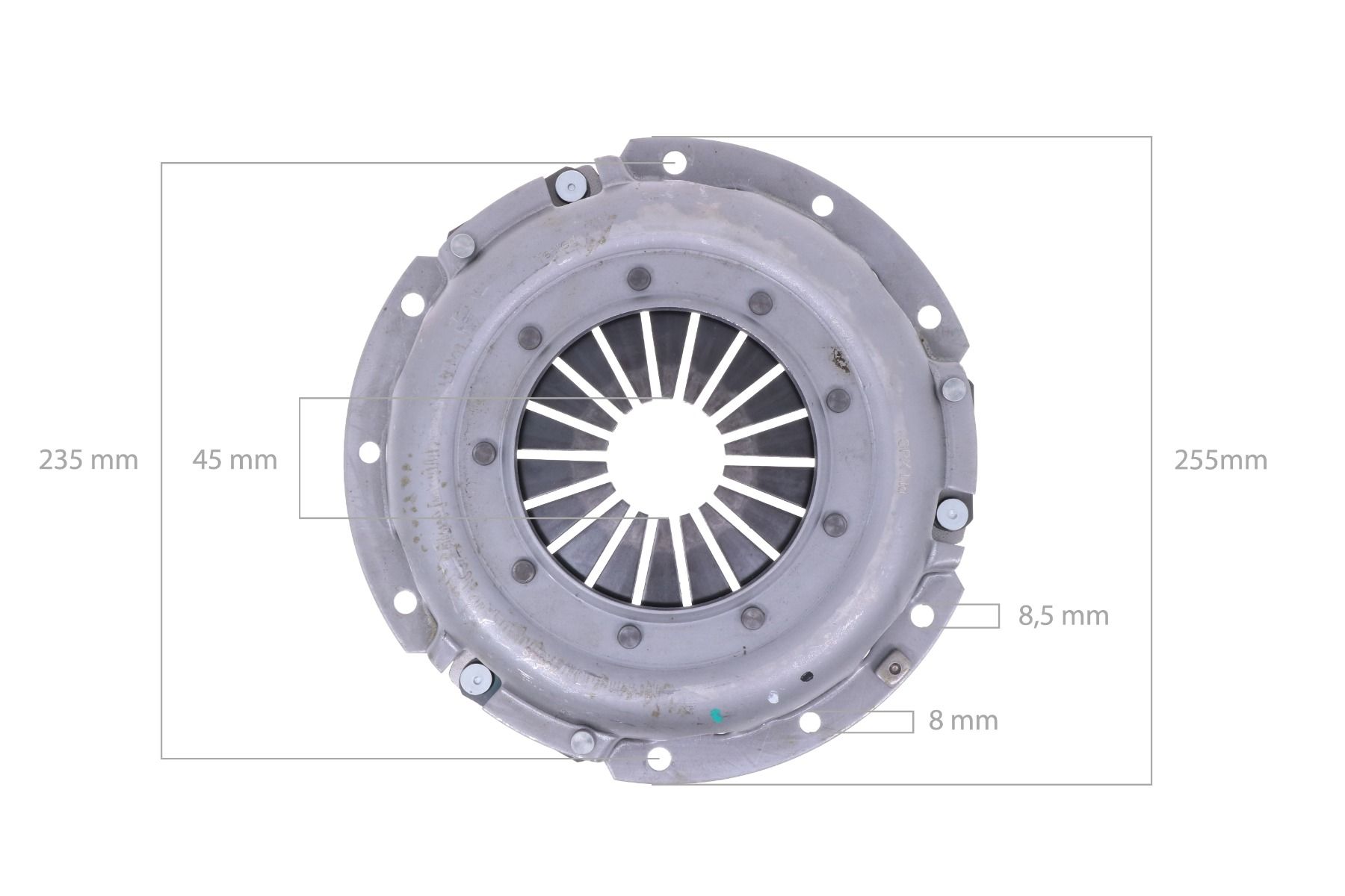 Clutch pressure plate 8” Kubota, A, B-Types, Hinomoto, Shibaura, Yanmar F, FX, YM-Types, Mahindra John Deere, 650, 750, Case IH, Mitsubishi, Allis Chalmers, Etc.,
