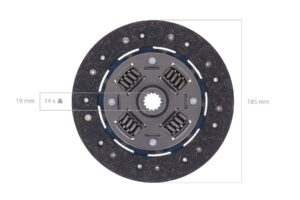 Clutch disc Hinomoto, Iseki, Kubota, Mitsubishi, Suzue