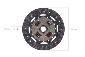 Clutch plate Kubota Aste, B-, F-, GB-Types, Hinomoto CX-Types, Mahindra, Mitsubishi,