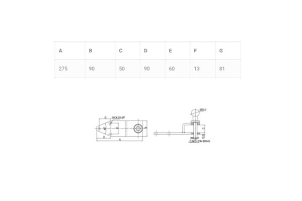 Under-mount towing hook with Tow Ball Universal - Image 4