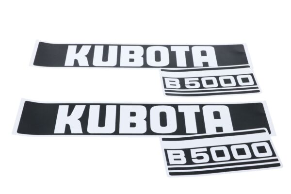 Bonnet decal sticker set Kubota B5000