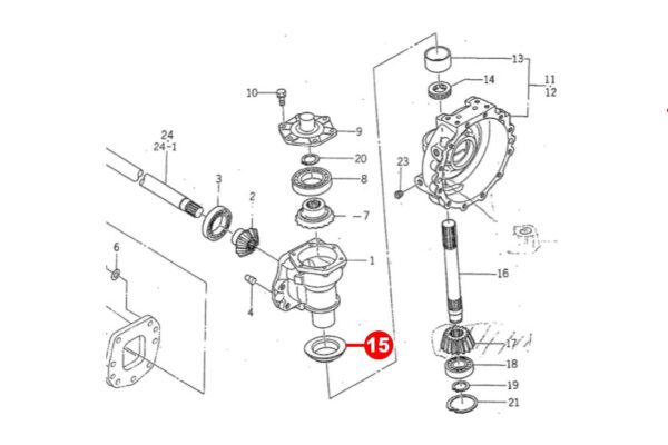 Knuckle seal 4WD Iseki TA-, TK-Types, 50-, 51-Types, Massey Ferguson Agco, Challenger, - Image 4