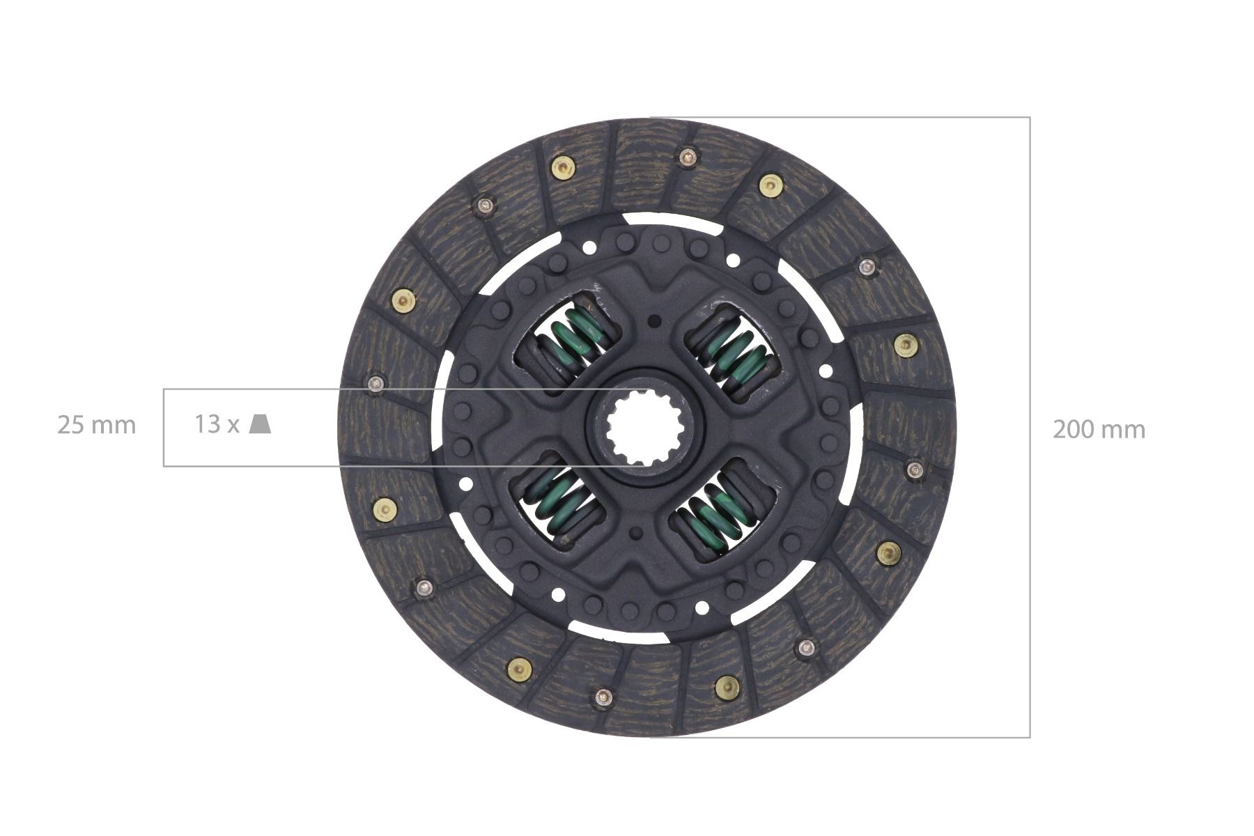 Clutch disc Iseki TE, TS, TL, TU, Yanmar YM, F, FX, Hinomoto E, Bolens,