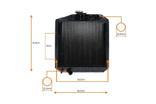 Radiator Yanmar YM1301, YM1401, YM1502, YM1510, YM186 - Image 4