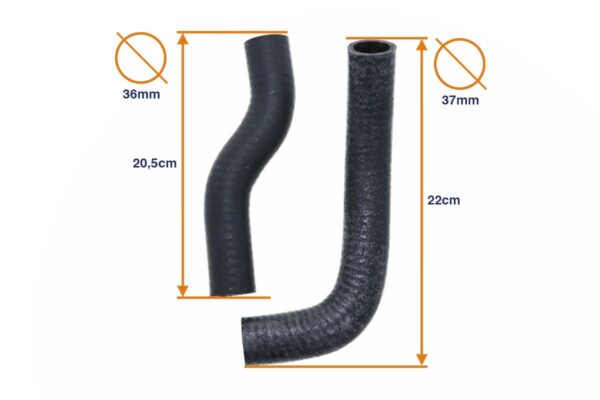 Coolant hose set Yanmar YM1100, YM1110, YM1300, YM1500, YM1700, YM2000, YM135, YM155, YM165 - Image 2