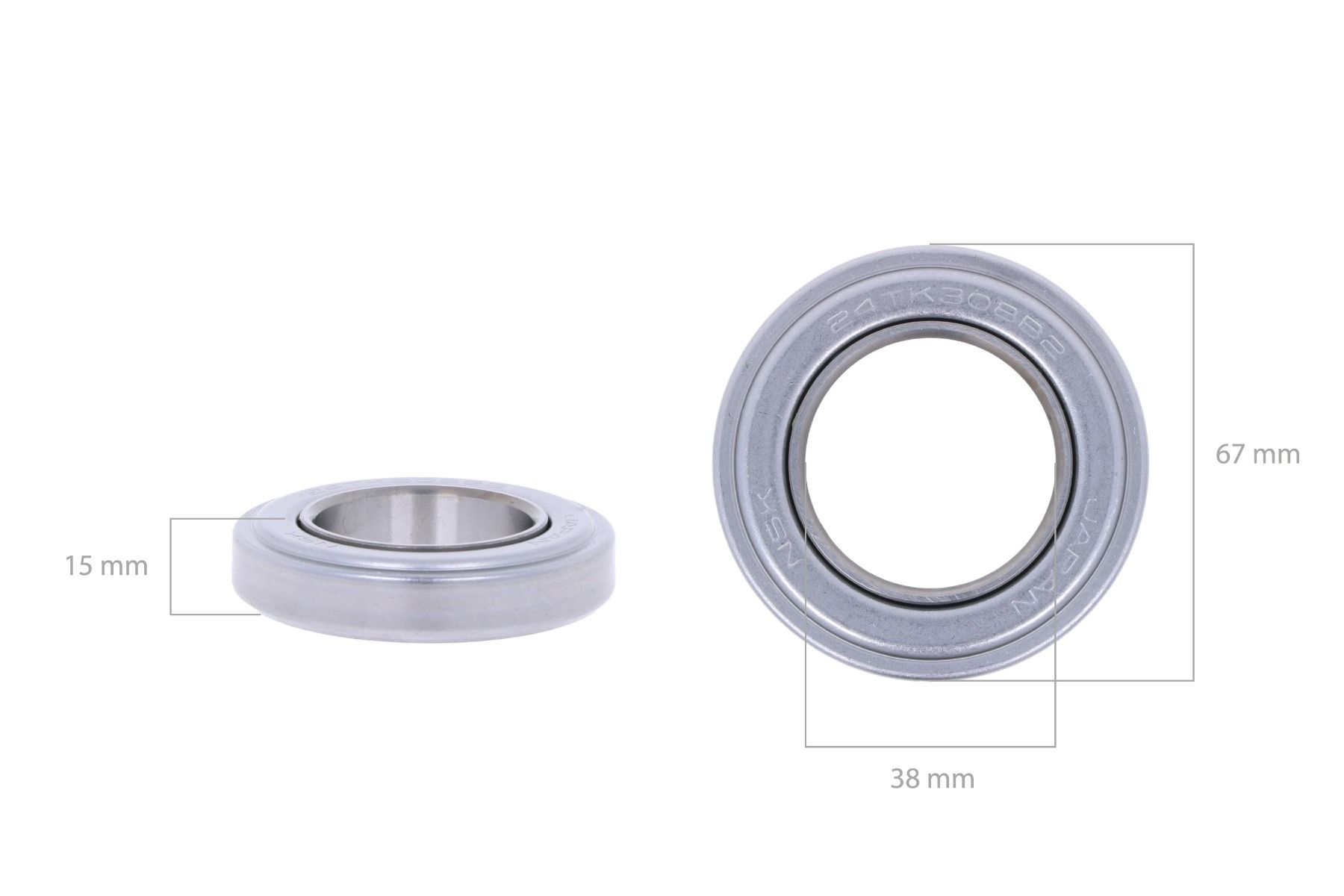 Clutch release bearing Kubota, Iseki 67x38x15