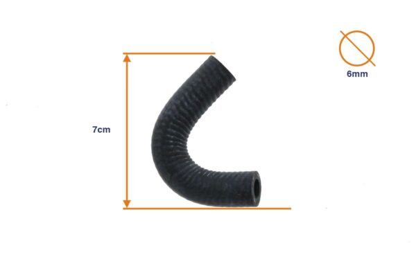 Waterpump coolant hose return Kubota B-Series, B1-Series, Aste - Image 2