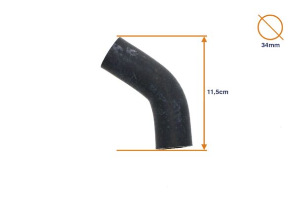 Radiator hose lower Kubota B Types, Steiner 425, Zen Noh ZB Types, - Image 2