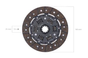 Clutch disc Kubota L175, L185, L185DT, L200, L210, L1500, L1501, L1511