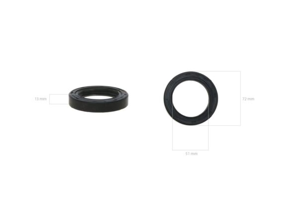 Thru shaft seal set 4WD Iseki TE-, TL-Types Boless G274, 2704, - Image 2