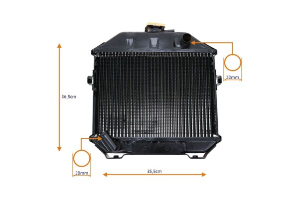 Radiator Iseki TX1210, TX1300, TX1500, KE70, KE75, Bolens, G152, G154, G164, G172, G174, - Image 4