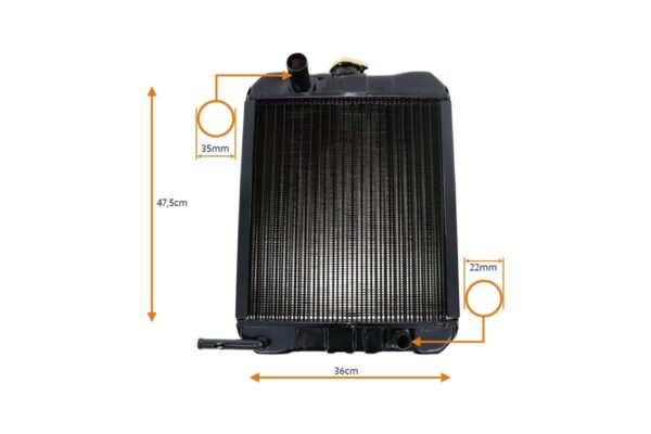 Radiator Iseki TL1900, TL2100, TL2300, TL2500, TL2700, TE4270, TE4350 - Image 4
