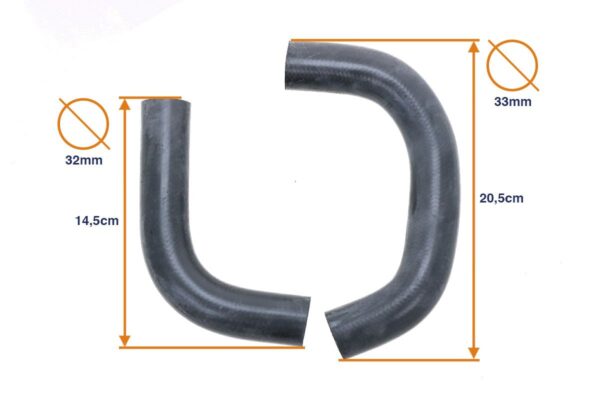 Coolant hose set Kubota B1600, B7200, B9200 - Image 2
