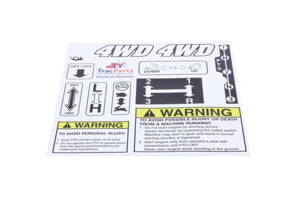 Decal sticker set Hinomoto C174