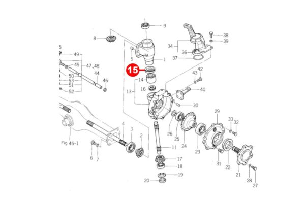 Front axle seal Iseki TE-, TL-, TU-, TX-Types - Image 4