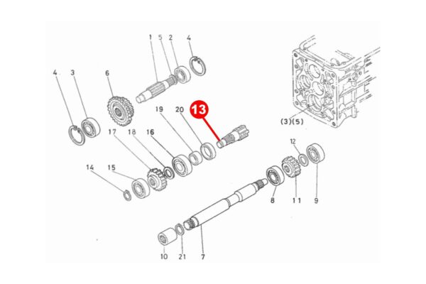 PTO shaft Kubota B5000, B5001, B10 - Image 2