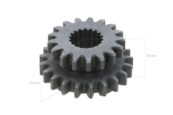 Gear Iseki 17TX21T 18 splines Iseki TX-Types, Bolens G-, H-Types, Massey Ferguson 1120, White FB16 - Image 2