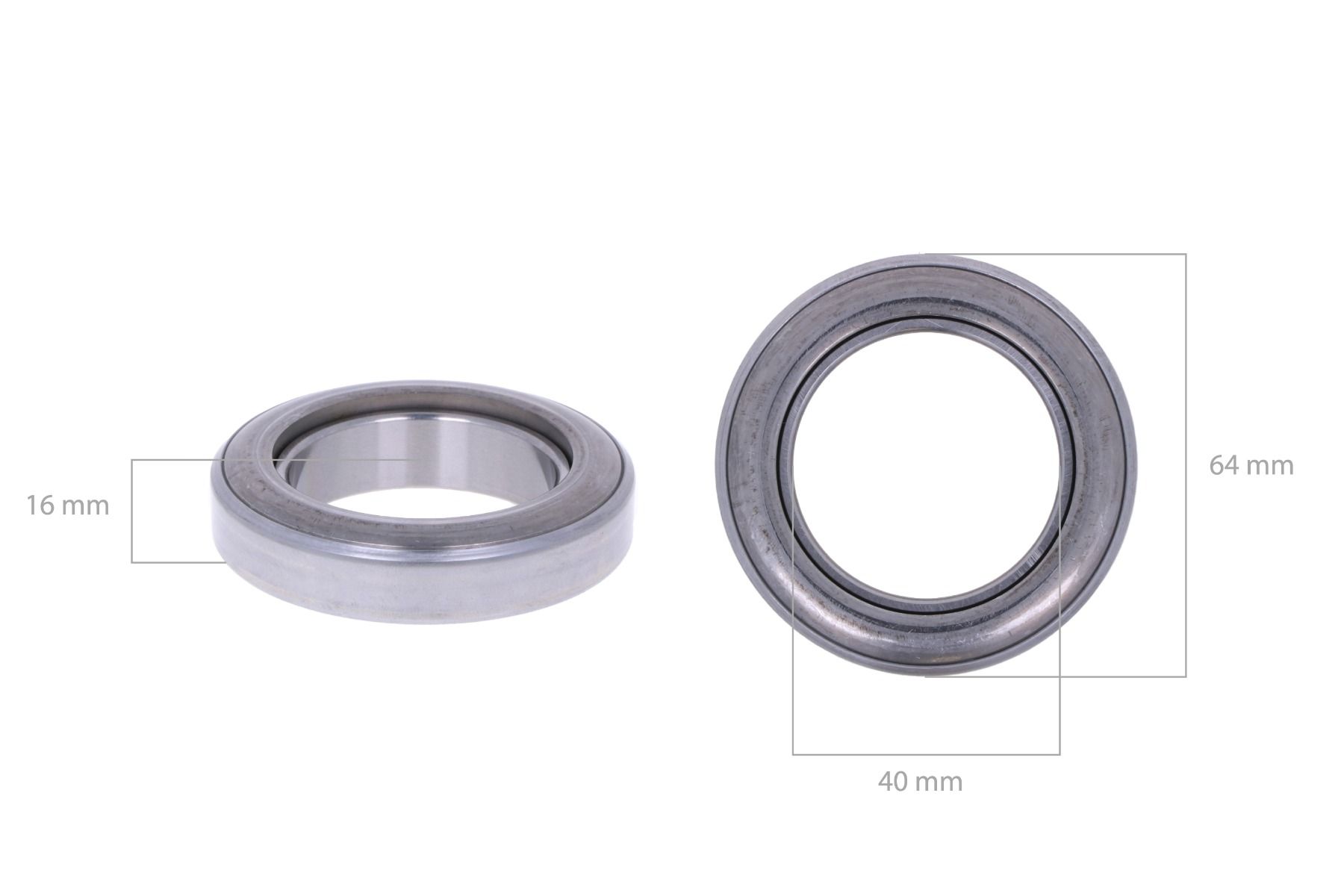 Clutch release bearing Hinomoto, John Deere, Kubota, Mitsubishi, Satoh, Yanmar 40x64x16