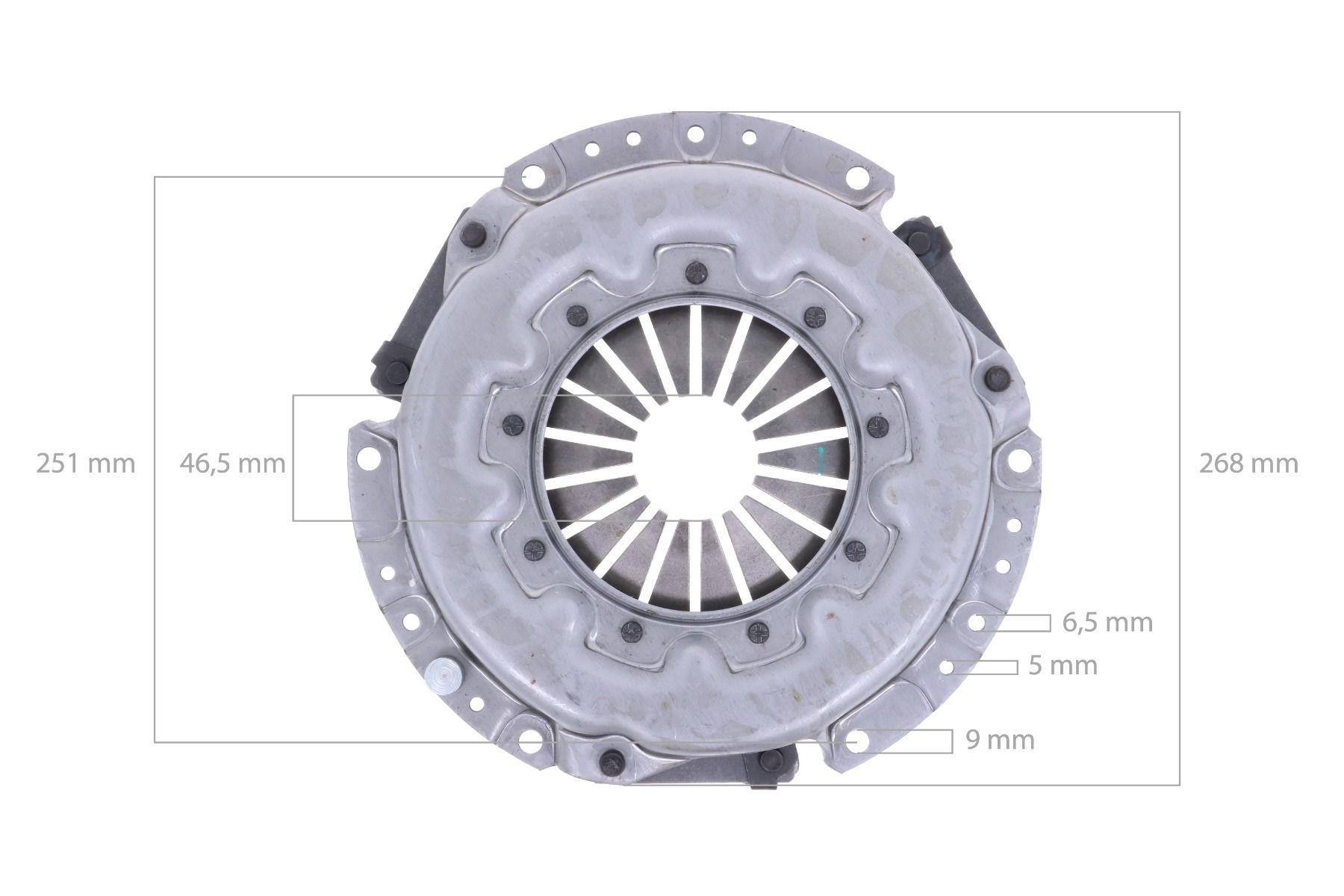Pressure plate Yanmar F-, FX-, YM-Types, Iseki SF-, TF-, TM-Types, Hinomoto Massey Ferguson, John Deere, Etc.,