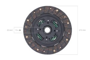 Clutch disc Kubota, Hinomoto, Yanmar, Massey Ferguson, Allis Chalmers, John Deere, Case IH