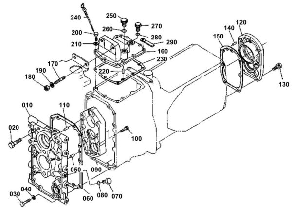 Transmission case cover gasket Kubota - Image 2