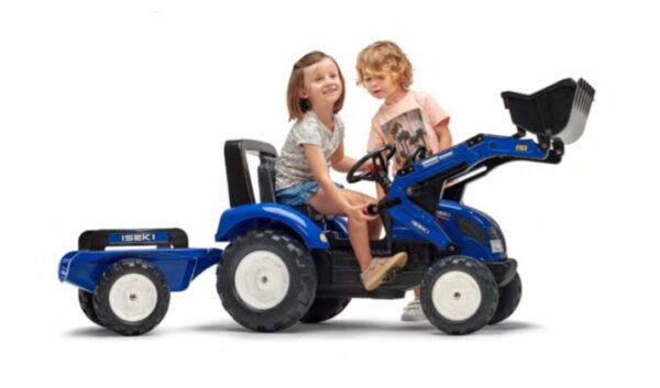 Iseki Pedal Tractor with trailer and Front loader 3 to 7 years - Image 2