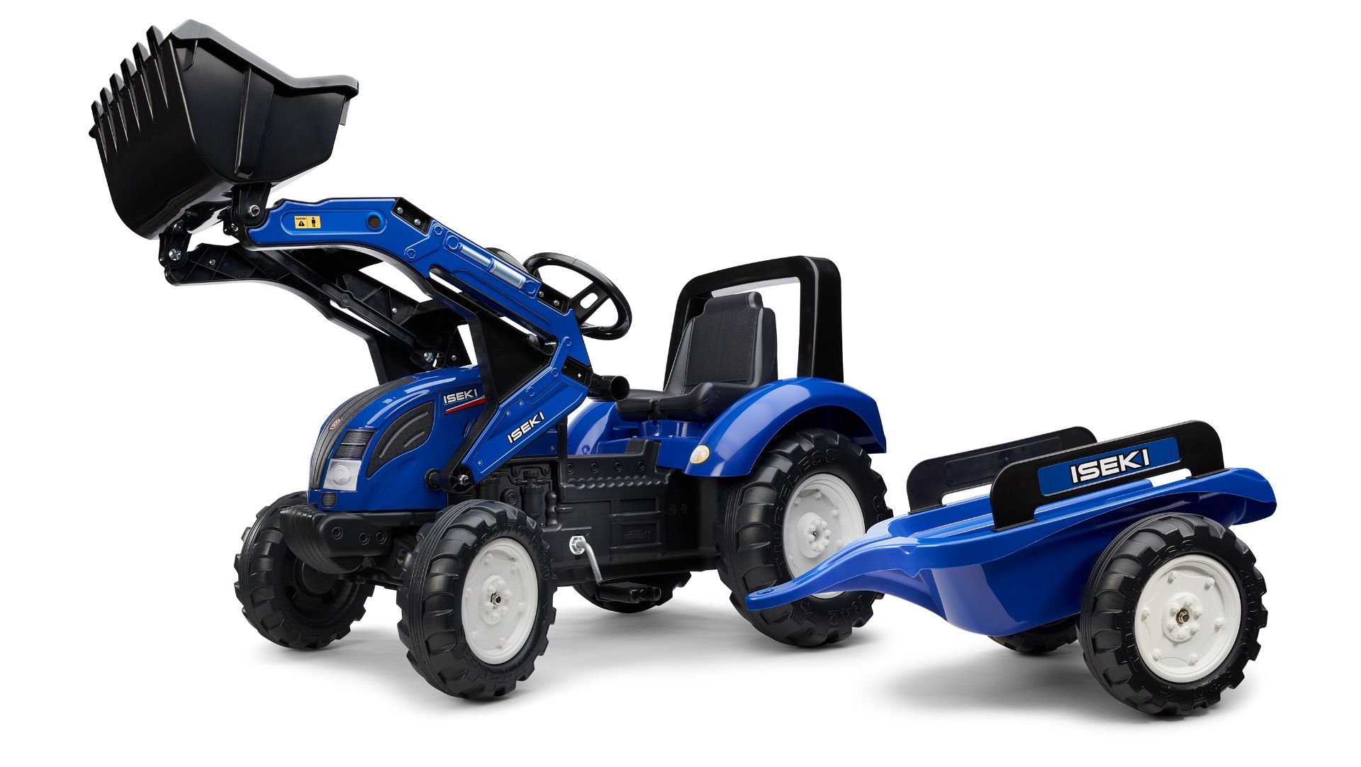 Iseki Pedal Tractor with trailer and Front loader 3 to 7 years