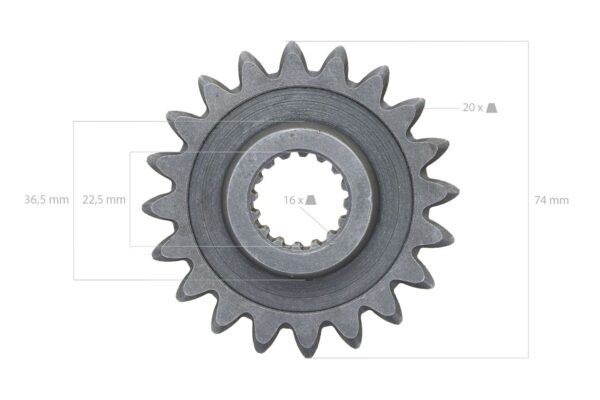 Gear 20TX16T