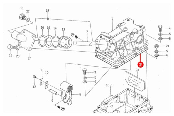 Lift cover gasket Iseki TU-, TX-Types, Bolens G-, TX-Types - Image 2