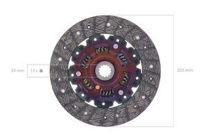 Clutch disc Iseki TA, TK, TL, TS, 3030, Landhope, Bolens, Mahindra, White