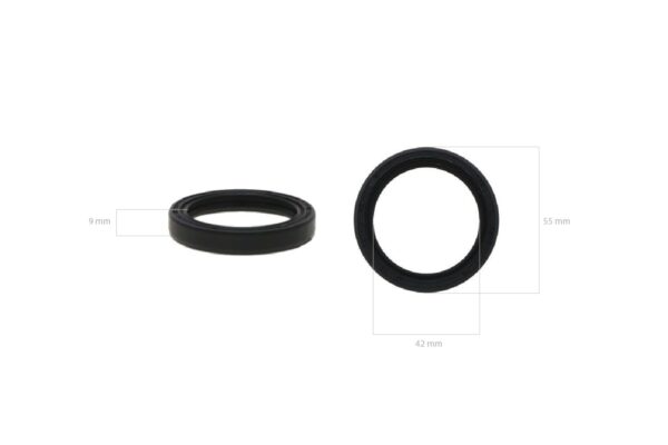 Crankshaft seal (frontside) Kubota B5001, B7000, B-10, XB-1, XB-1D, B1400, B1500, B1402, B1502, B1-15, B1600, B1-16, B1702, B1-17 - Image 2