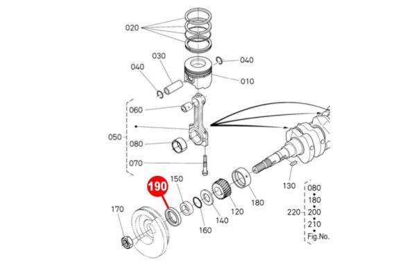 Crankshaft seal (frontside) Kubota B5001, B7000, B-10, XB-1, XB-1D, B1400, B1500, B1402, B1502, B1-15, B1600, B1-16, B1702, B1-17 - Image 4