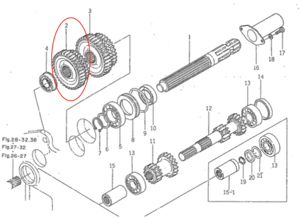 Reverse gear Iseki TL-types - Image 4