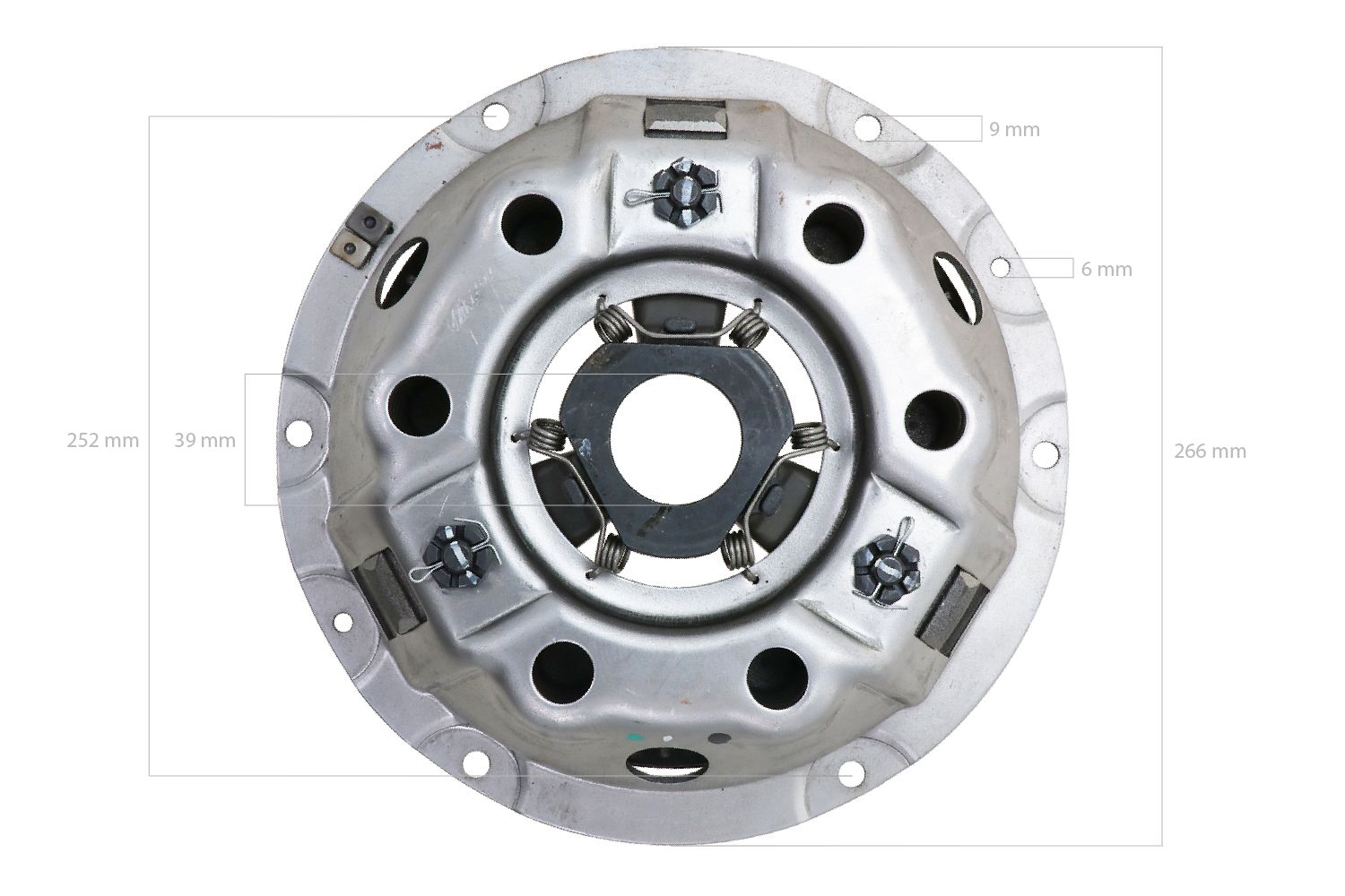Pressure plate Kubota L-serie, Yanmar YM330, YM2200, YM2500, YM2700, YM3000, John Deere 850, 950