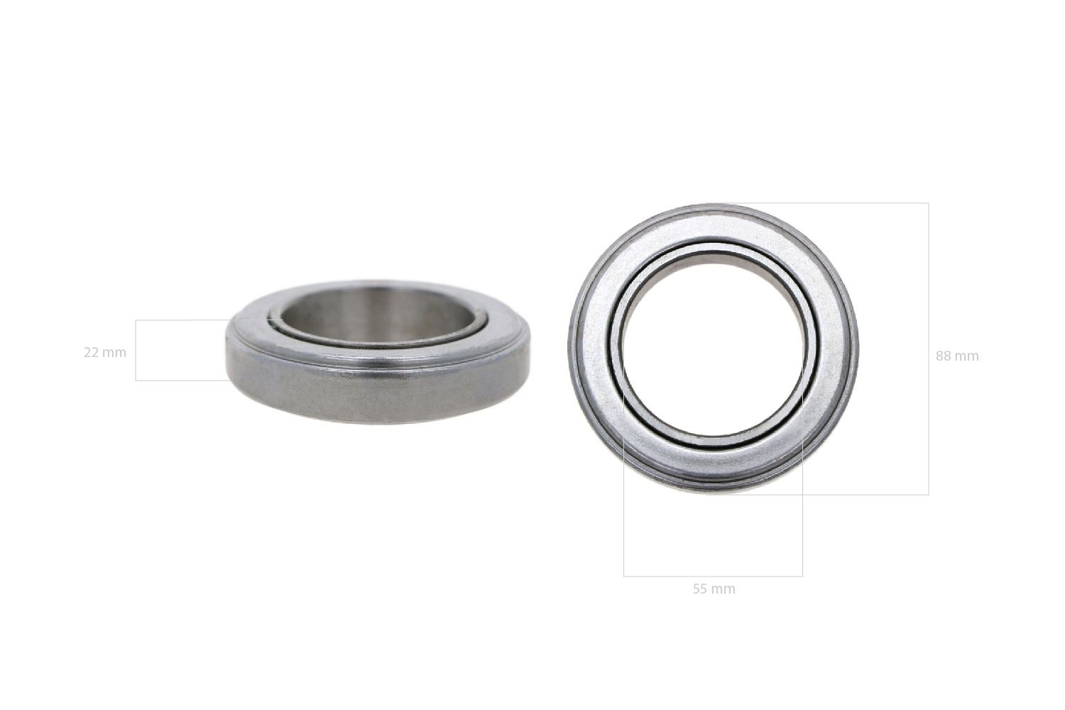 Clutch release bearing Massey Ferguson, Ford, New Holland, Kubota, Case IH, AGCO, 88x55x22