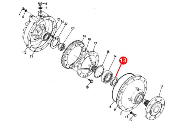 Thru axle seal 4WD Kubota M-, ME-, RW-Types - Image 5