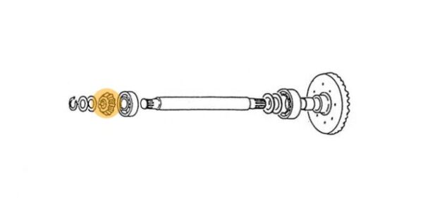 Front axle gear 4WD Yanmar YM1500 - Image 3