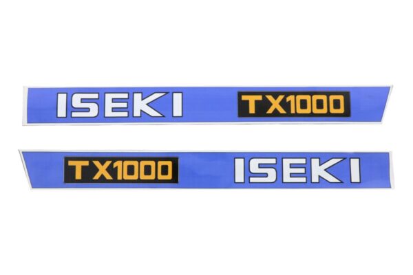 Bonnet decal sticker set Iseki TX1000