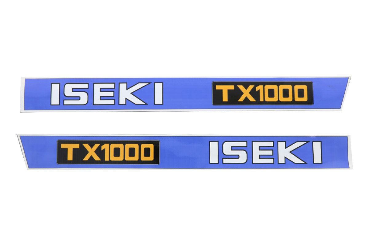 Bonnet decal sticker set Iseki TX1000