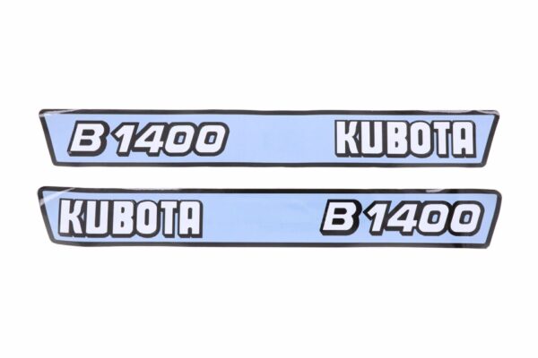 Bonnet decal sticker set Kubota B1400