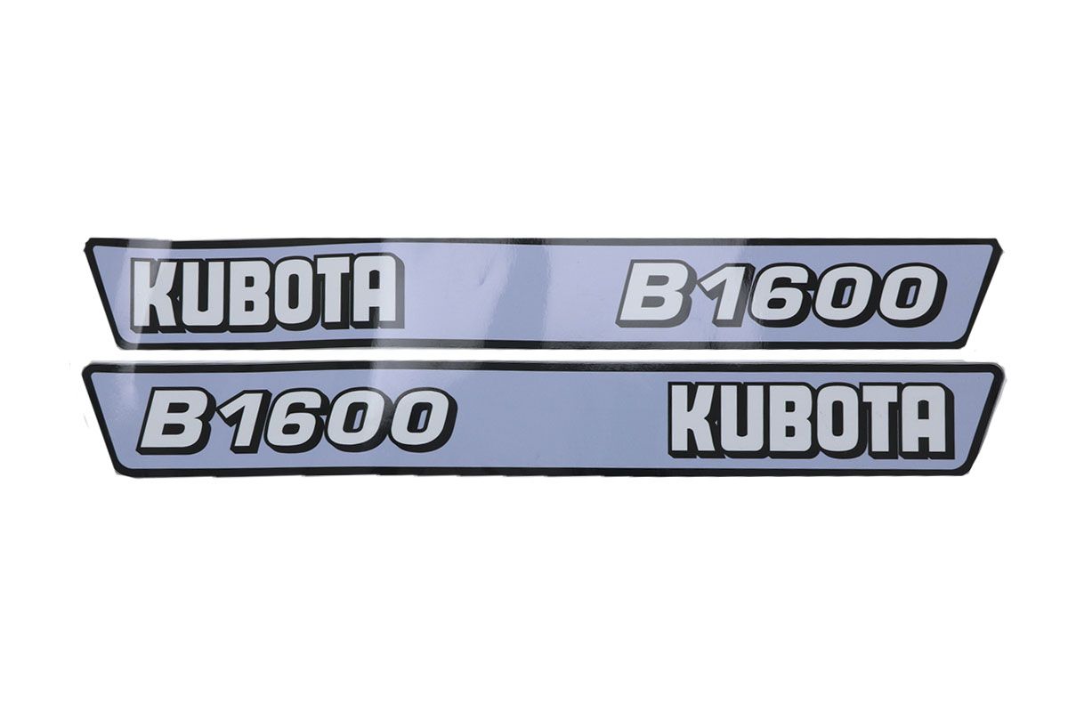 Bonnet decal sticker set Kubota B1600