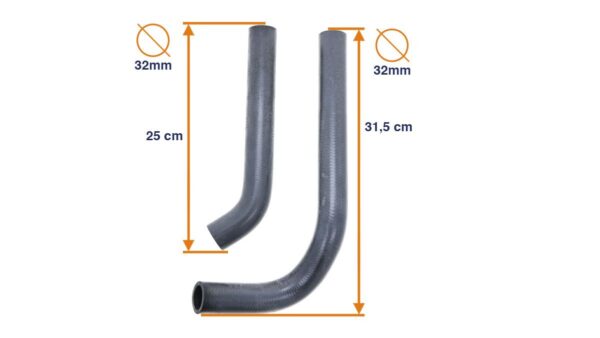 Coolant hose set Kubota B1-14, B1-15, B1-16, B1-17 - Image 2