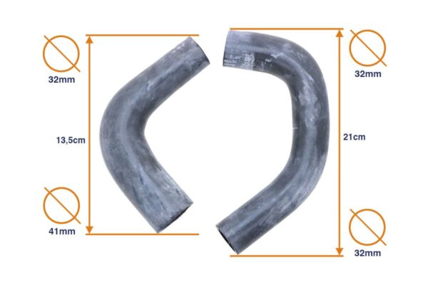 Coolant hose set Kubota B5000, B5001, B6000, B10, B4200, B5100 - Image 2