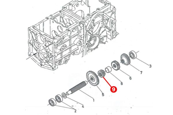 Gear 13TX16T Kubota B1200, B1400, B1402, B1-14, B1-15, B40 - Image 6
